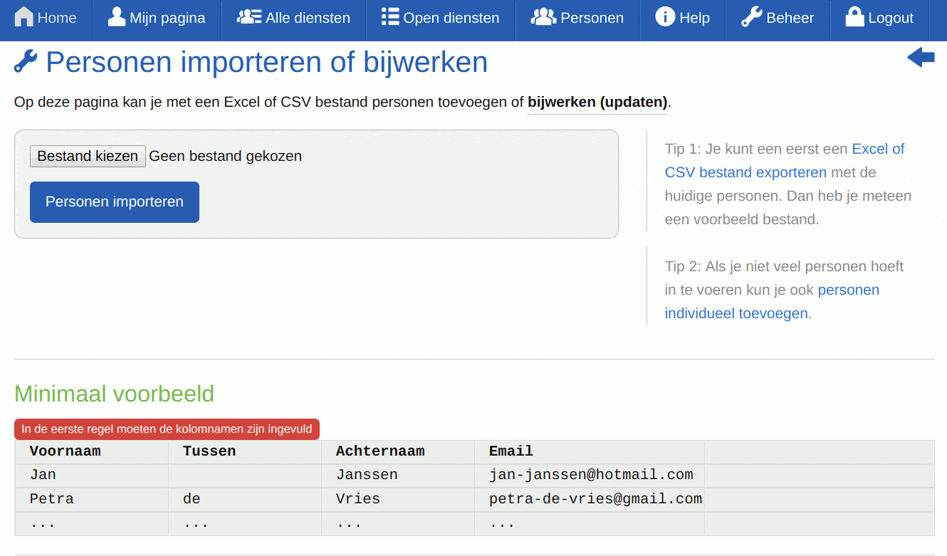 Screenshot - beheerder - Persoon importeren of bijwerken