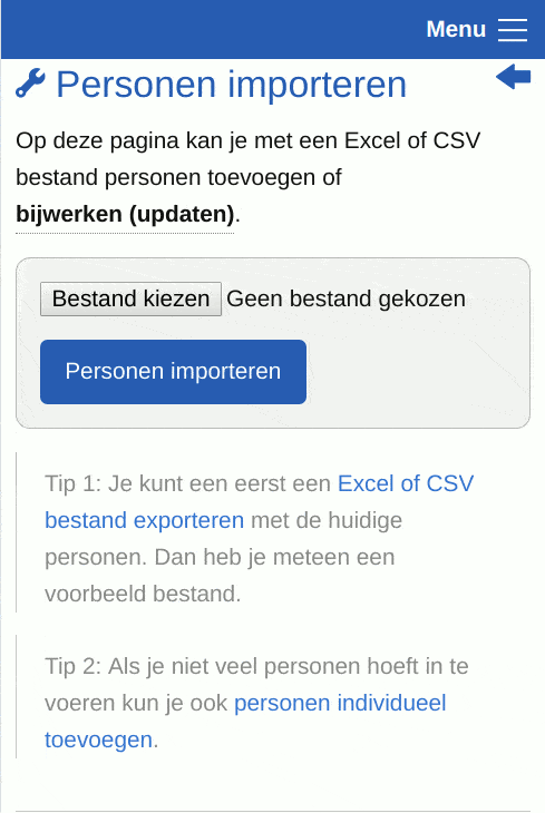 Screenshot - beheerder - Persoon importeren of bijwerken